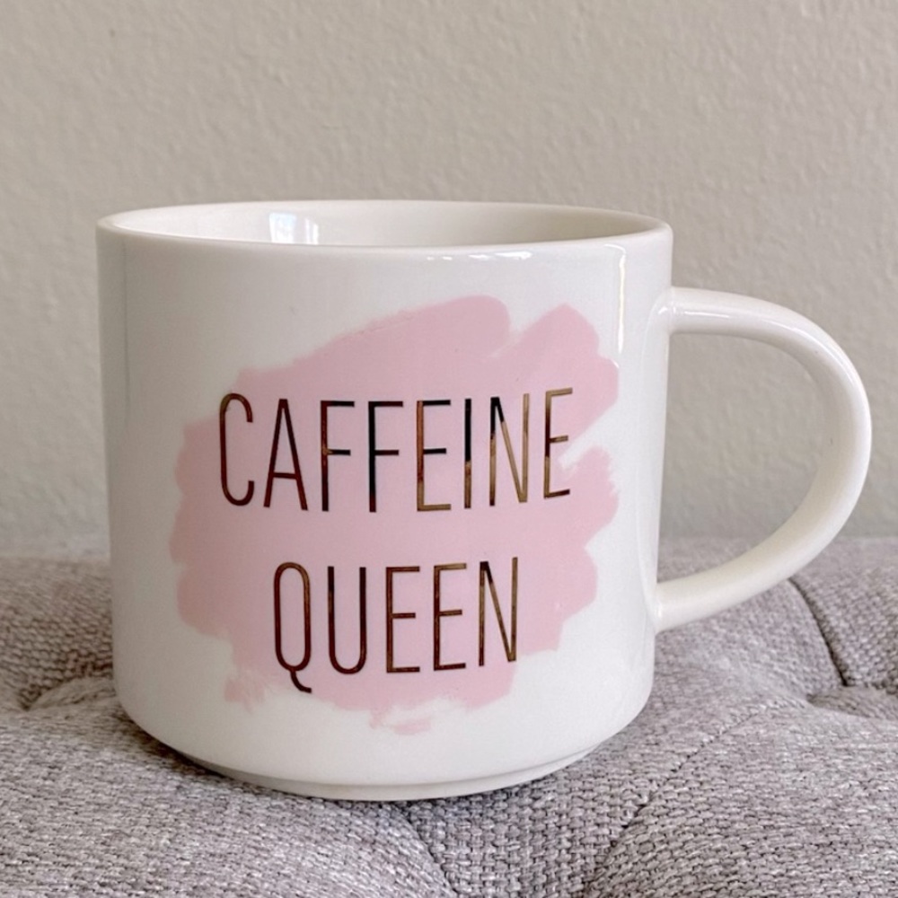 Target Threshold White With Pink Graphic Coffee Tea Mug Cup✨